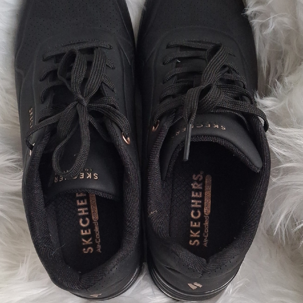 Skechers Black Athletic Shoes